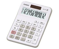 Calculadora Casio MX-12B Branca 12 Dígitos De Mesa Visor Extra Grande Digitação Simultânea de Teclas