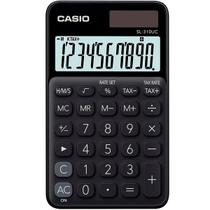 Calculadora Casio SL-310UC Preta de Bolso Pequena 10 Dígitos Visor Grande Cálculo de Taxas SL310UC