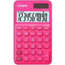 Calculadora Casio SL-310UC Rosa de Bolso Pequena 10 Dígitos Visor Grande Cálculo de Taxa SL310UC