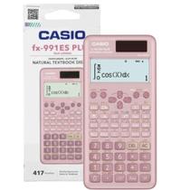 Calculadora Científica Casio FX-991ES Plus-2BU 417 Funções Rosa.