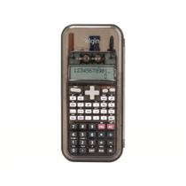 Calculadora Científica Com Kit Cálculos 240 Funções Display Duplo Acessórios Inclusos Preta Calculadora Científica Com Kit Cálculos 240 Funções Display Duplo Acessórios Inclusos Preta