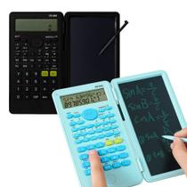 Calculadora Científica com Tablet de Anotações e Caneta Mágica 240 Funções Tela 6 Polegadas 2 EM 1