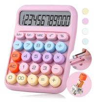 Calculadora Colorida De Mesa Simples 12 Digitos Pequena