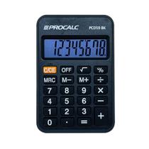 Calculadora de Bolso 08 Dígitos Procalc PC059 Preta