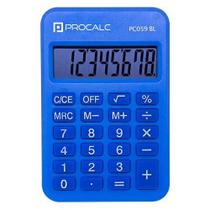 Calculadora de bolso 8 dig pc059bl azul procalc