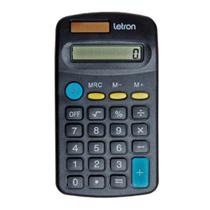 Calculadora de Bolso 8 Dígitos Preta - Letron
