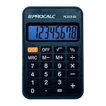 Calculadora de Bolso 8 Dígitos Preta PC059BK Procalc