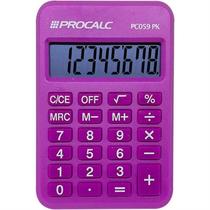 Calculadora de Bolso 8 Dígitos Rosa - Procalc