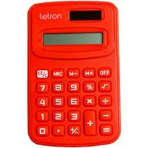 Calculadora de Bolso 8 Dígitos Vermelha c/Bateria - Leonora