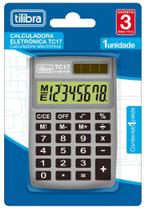 Calculadora de Bolso Cinza Tc17 Tilibra
