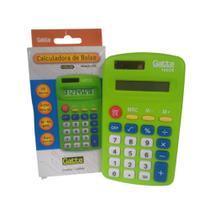 Calculadora de Bolso e Mesa Solar + Pilha AA 08 Dígitos - Gatte Calculadora de Bolso e Mesa Solar + Pilha AA 08 Dígitos - Gatte
