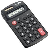 Calculadora de Bolso Elgin CB1483 8 Dígitos, 4 Operações e Memória Solar/Bateria