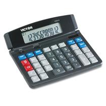 Calculadora de desktop empresarial Victor 1200-4 LCD Solar de 12 dígitos Calculadora de desktop empresarial Victor 1200-4 LCD Solar de 12 dígitos