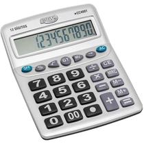 Calculadora de mesa 12 dig. 20,5x15,9x4,4cm prata brw