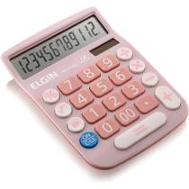 Calculadora de mesa 12 dig mv4130 rosa elgin