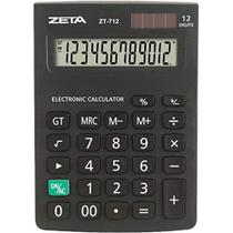Calculadora De Mesa 12 Dig. Zetta Zt712 Preta Calculadora De Mesa 12 Dig. Zetta Zt712 Preta