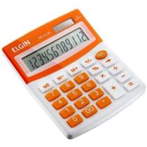 Calculadora de Mesa 12 Dígitos Bateria/Solar Laranja - Elgin