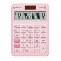 Calculadora de mesa 12 dígitos PC108-PK Rosa - Procalc