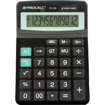 Calculadora De Mesa 12 Dígitos Pc730 Preta