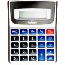 Calculadora de Mesa 12 Dígitos Prata Duo com Bateria