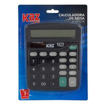Calculadora de Mesa 12 dígitos preta 15x12cm KZ73 Kaz