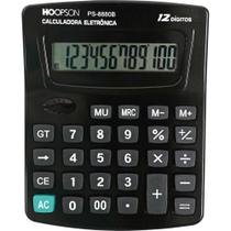 Calculadora de Mesa 12 Dígitos Preta com Pilha Calculadora de Mesa 12 Dígitos Preta com Pilha