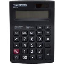 Calculadora de Mesa 12 Digitos Preta