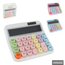 Calculadora de Mesa 12 Dígitos Solar Colors - Tudo em Caixa