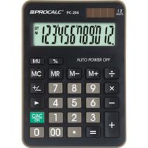 Calculadora de Mesa 12Dig. Grande Preta Pc286 - Procalc