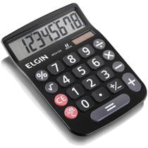Calculadora de Mesa 12DIG.VISOR LCD SOLAR/BAT PRET - ELGIN
