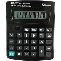 Calculadora de Mesa 12DIGITOS PILHA/SOLAR Preta (6939020450943)