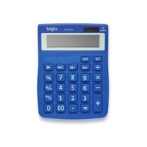 Calculadora De Mesa 4125 Azul 12 Dígitos Função Correção GPM Erase