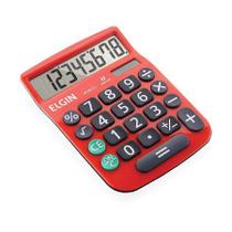 Calculadora de Mesa 8 Dagitos MV-4131 Vermelha - ELGIN