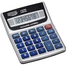 Calculadora De Mesa 8 Dig. 12,5X9,7X3,1Cm Prata