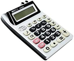 Calculadora De Mesa 8 Dig. Bateria Cinza