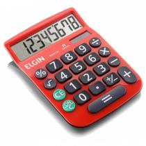 Calculadora de mesa 8 dig mv4131 vermelho elgin