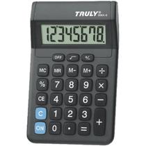 Calculadora de mesa 8 dig. preta c/1pilha aa procalc