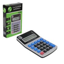 Calculadora de Mesa 8 Dígitos Cinza prático
