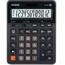 Calculadora de Mesa Casio 12 Dígitos Solar/Bateria Preta com Memória e Funções Avançadas