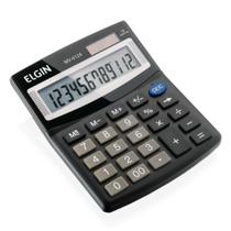 Calculadora De Mesa Com Visor 12 Dígitos Solar/Bateria Elgin