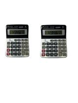 Calculadora De Mesa Comercial Escritório 7766A Kit Com 2 UN