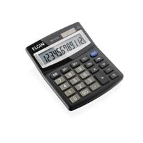 Calculadora de mesa elgin mv-4124 12 dígitos solar e bateria