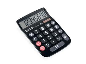 Calculadora De Mesa Mv-4133 8 Dígitos Grandes E Célula Solar - Elgin