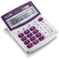 Calculadora de Mesa MV4127 Roxa com 12 Dígitos - 42MV41270000 - ELGIN