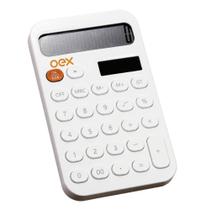 Calculadora de Mesa Oex CL240 Retro Branco Calculadora de Mesa Oex CL240 Retro Branco