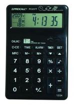 Calculadora de Mesa Procalc Pc237T 10 Díg Relógio Alarme Calendário Timer Pilha Aaa