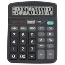 Calculadora De Mesa Tilibra 12 Dígitos Tc19 Preta