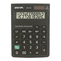 Calculadora de Mesa Zeta ZT712 12 Digitos Preto