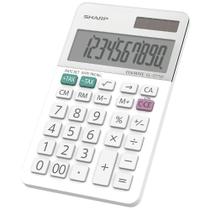 Calculadora de negócios Sharp EL-377WB LCD branca de 2,75 polegadas Calculadora de negócios Sharp EL-377WB LCD branca de 2,75 polegadas