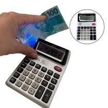 Calculadora Display Duplo Testa Nota E Dinheiro Falso Luz Uv Comercial Escritório Vendas - Home & More